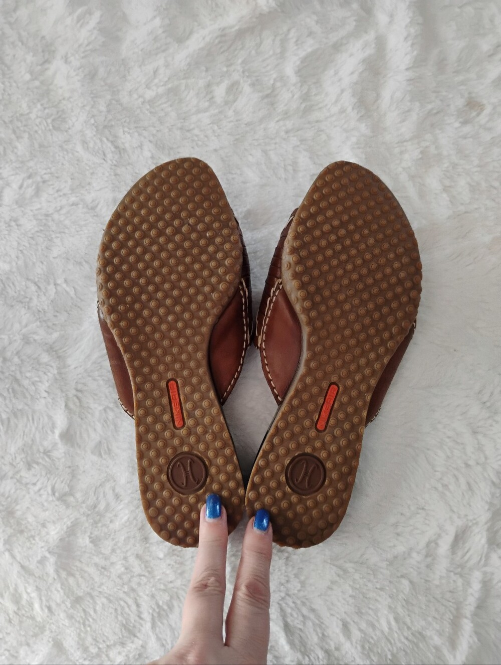Cole Haan Brown Nike Air Slide Sandals - Picture 4 of 6